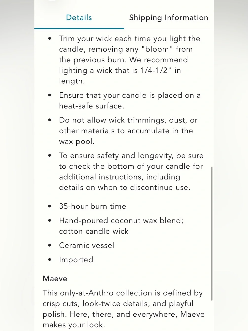 Candle‎ ⭐️Maeve floral pomegranate and sage Plum Blossom Ceramic